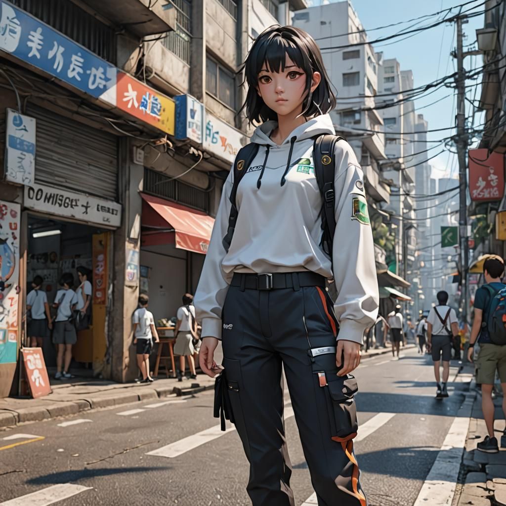 Detailed 3D Anime Art of X Format Pants in Brazil