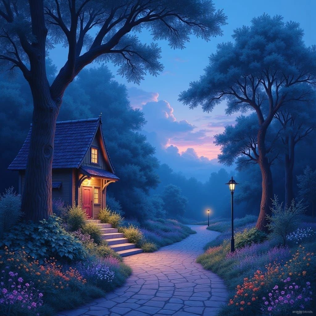 Magical Aurora Borealis Landscape