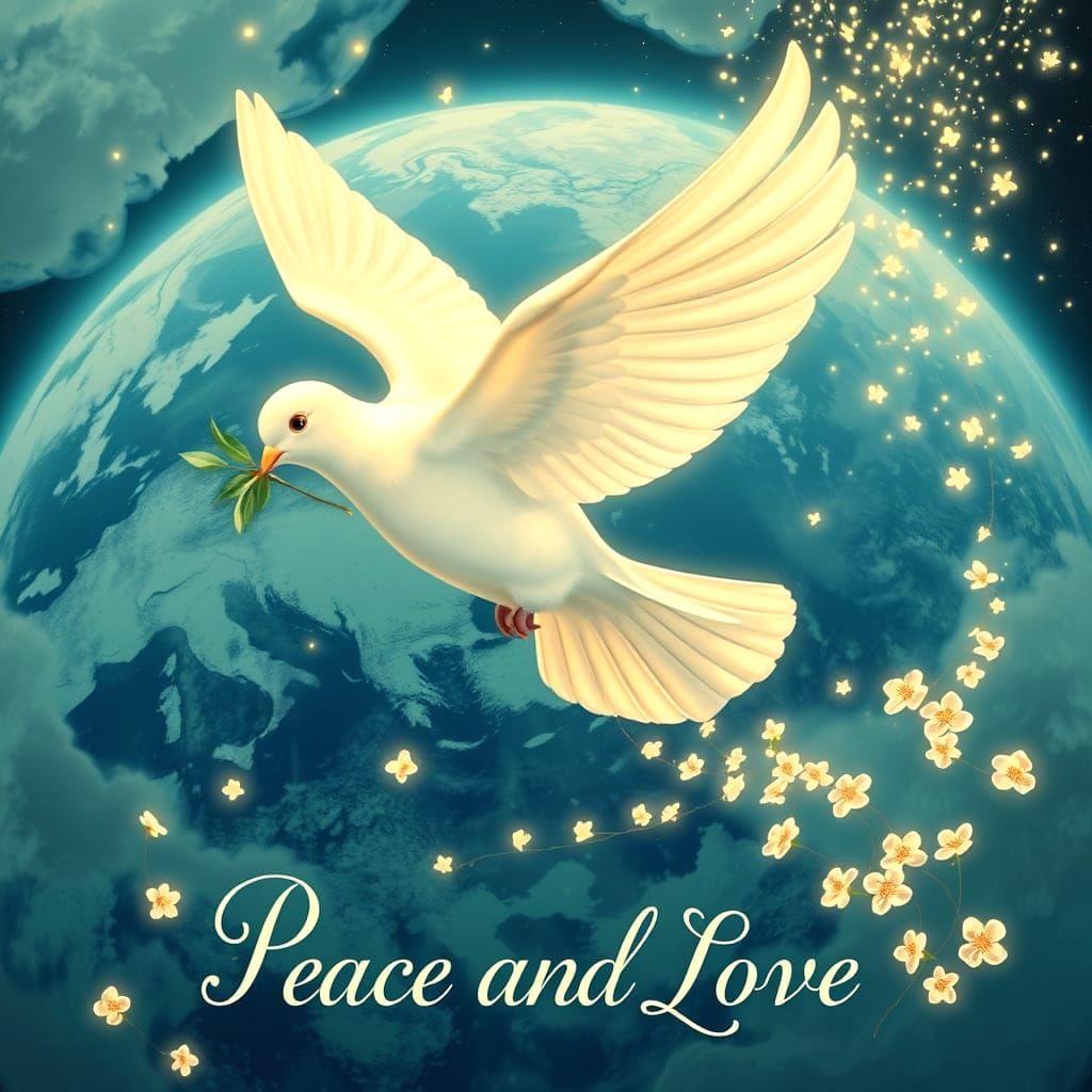Surreal Dove Embodies Peaceful Harmony