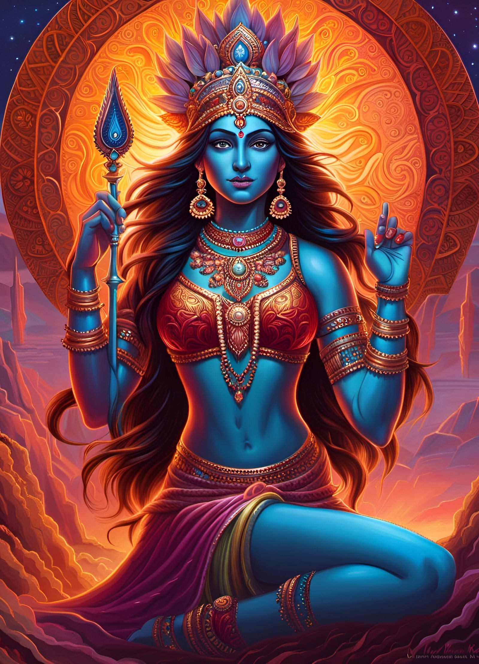Indian Goddess Asmodina
