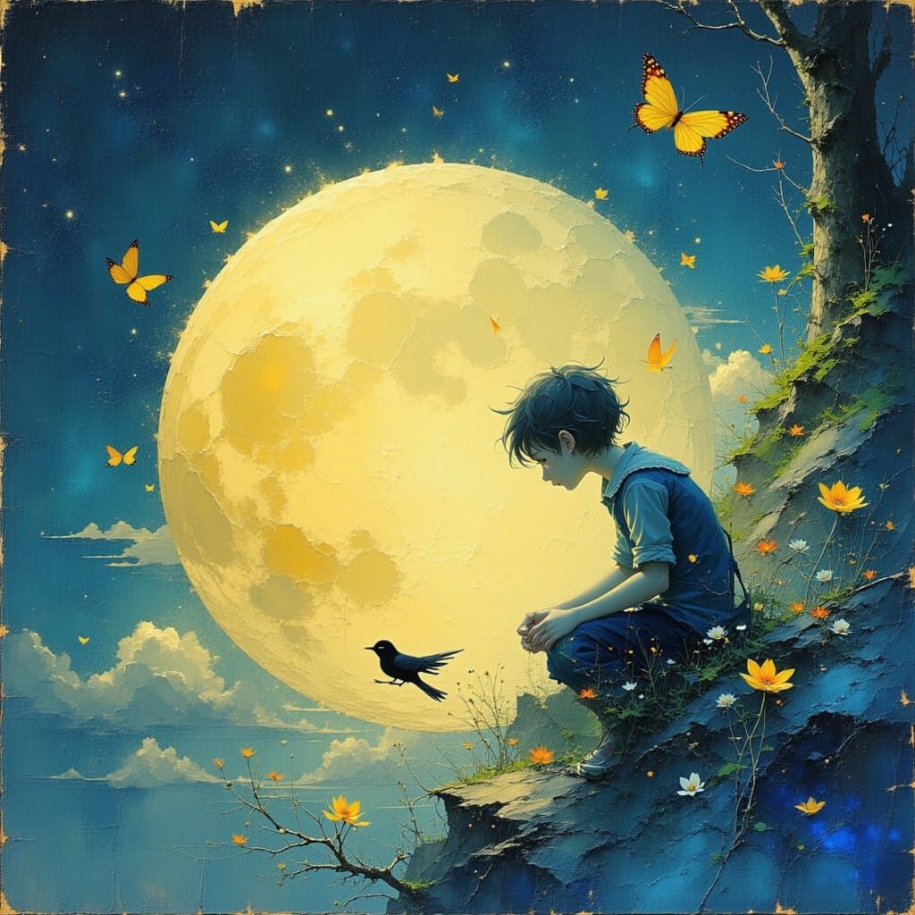 Goodnight Moon: A Tranquil Bedtime Story Illustration