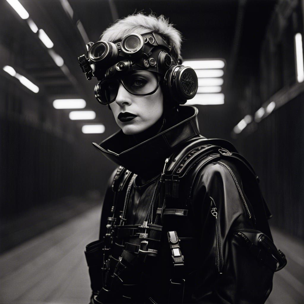 Cyberpunk Portrait in Documentary Style