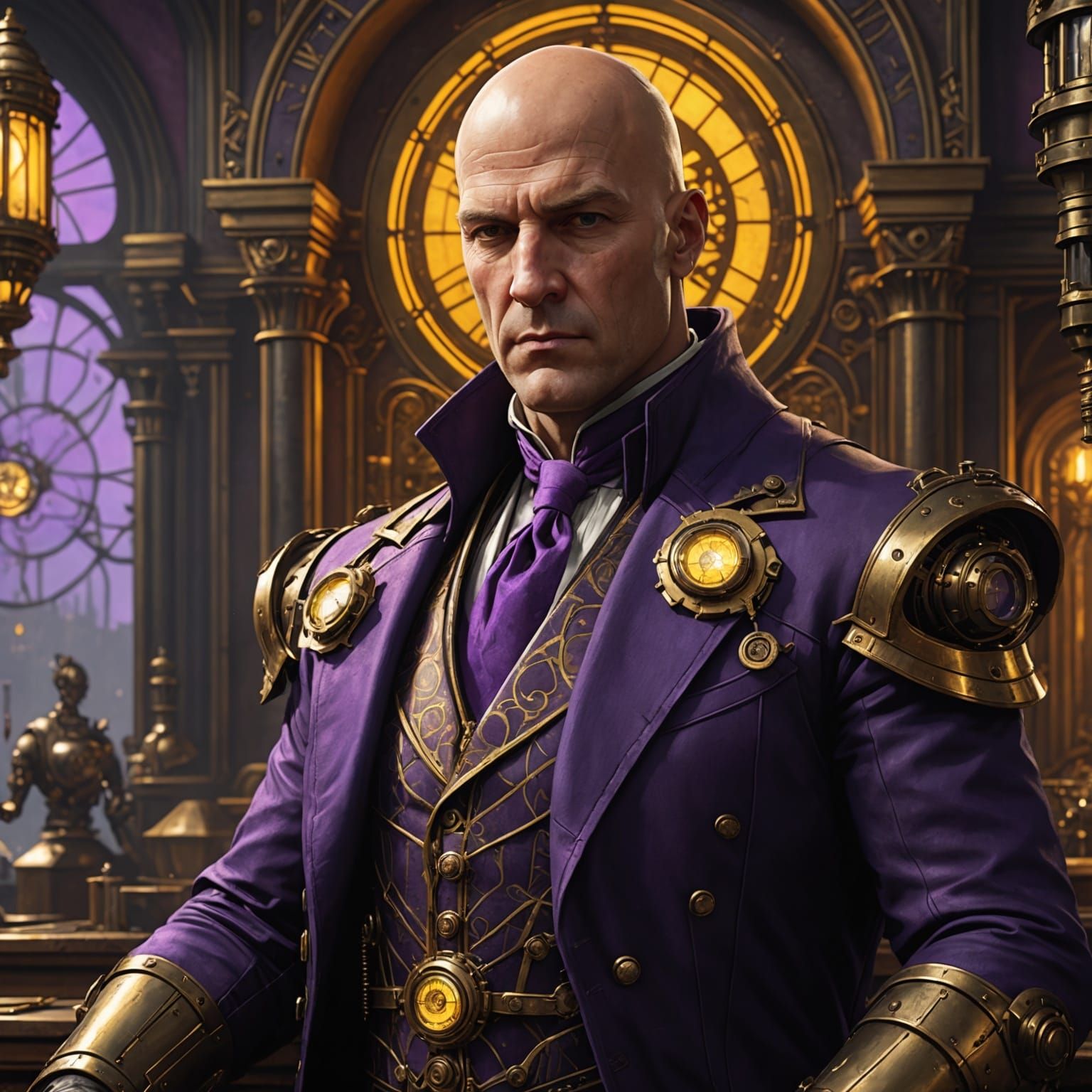 Steampunk Lex Luthor: Dark Fantasy Concept Art