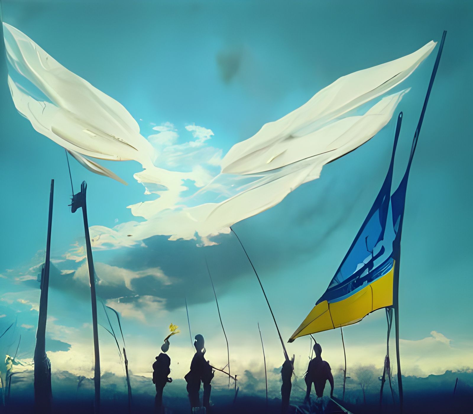 Ukraine Victory in Pastel Shades: A Beautiful Image