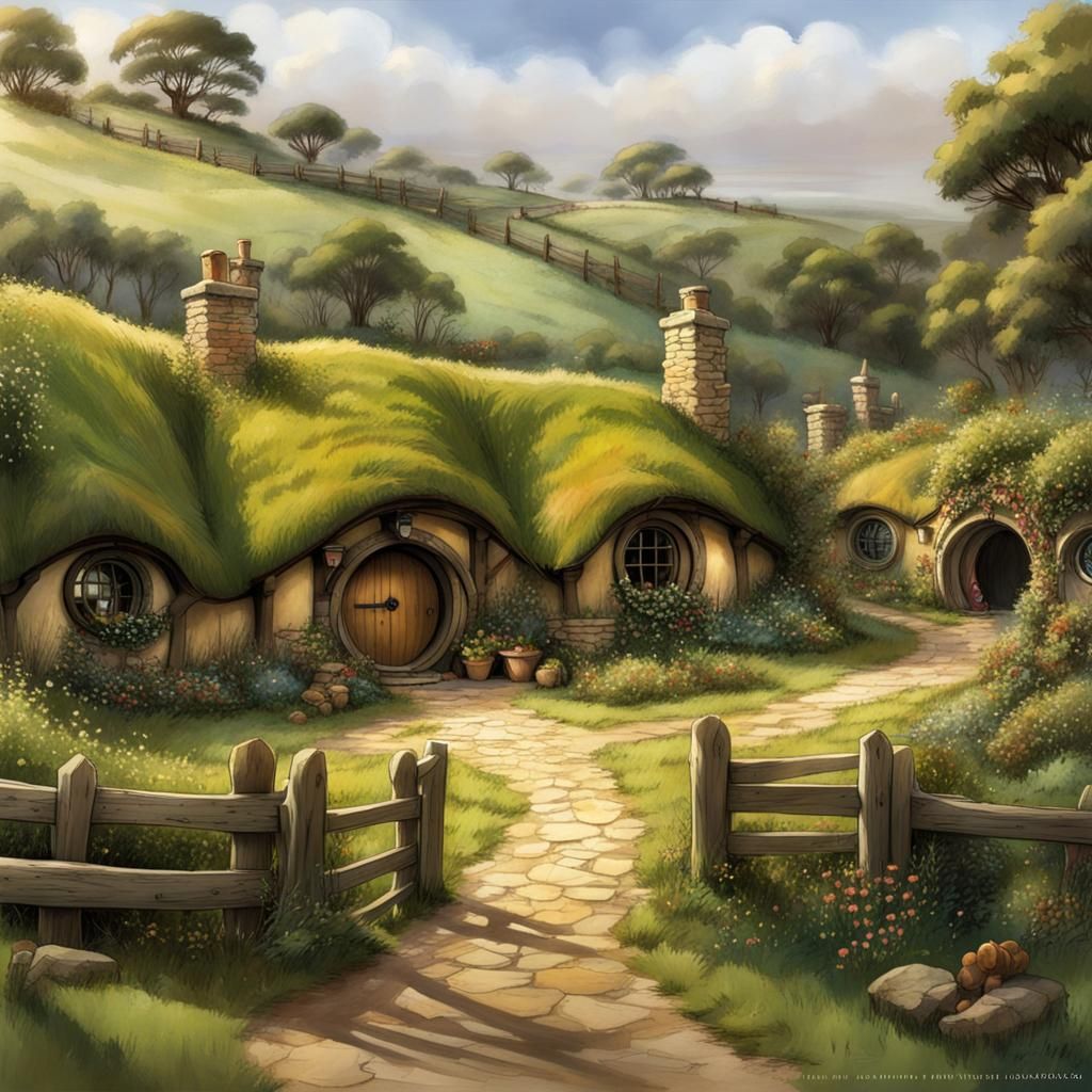 hobbiton concept art