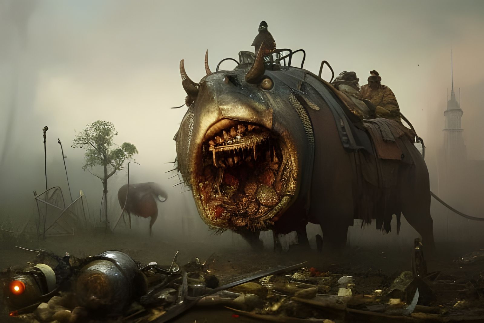 Battlefield cleanup.