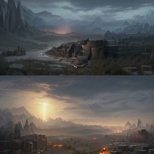 Sempiternal Concept Art in Detailed Matte Painting Style