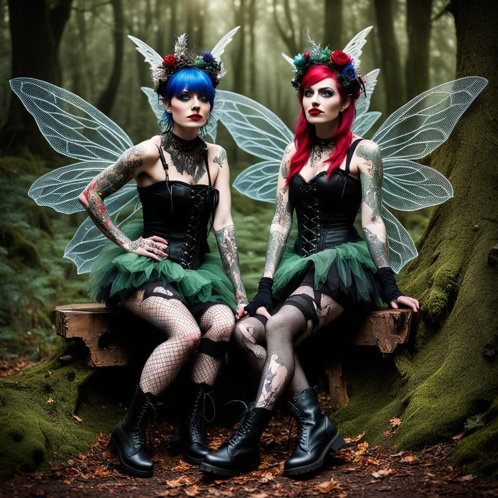 Punk Rock Fairies Concert in an Enchanted Forest