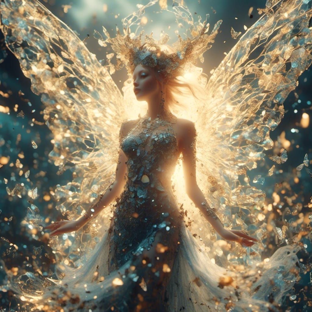 Ethereal Spirit Fairy Goddess in Divine Light