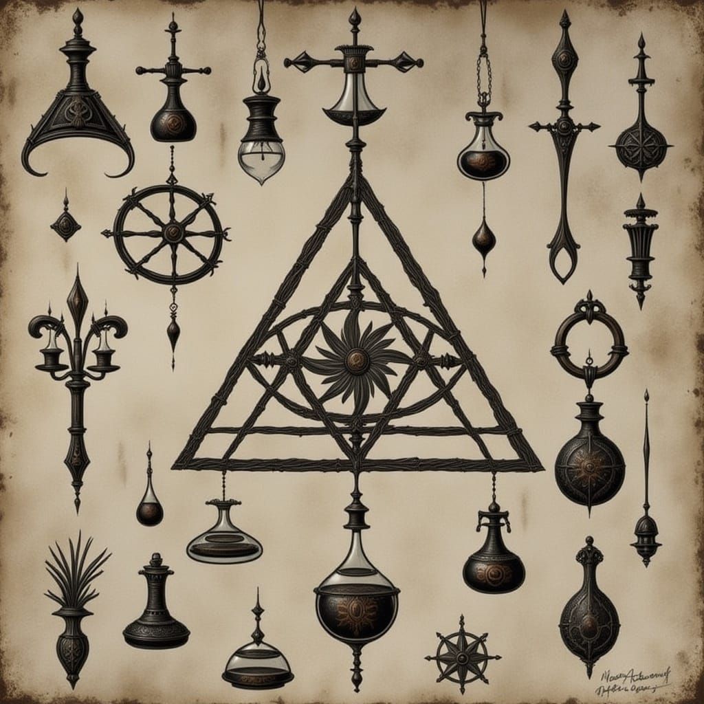 Gothic Alchemist Experimenting with Dark Arts