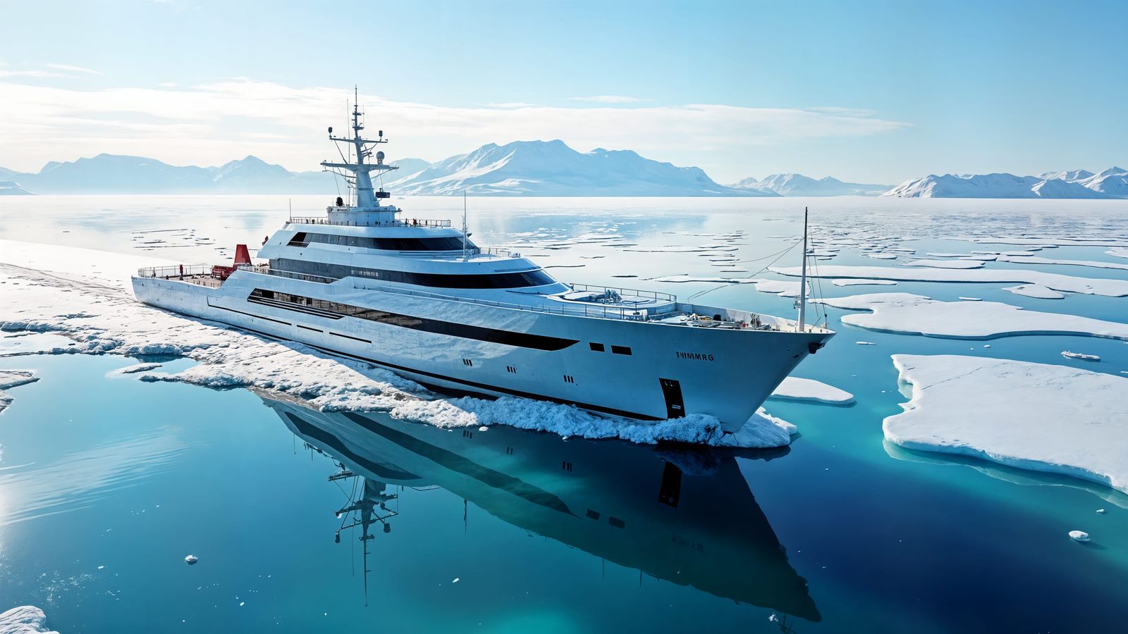 Research Vessel Navigates Arctic Ice in Stunning Photo