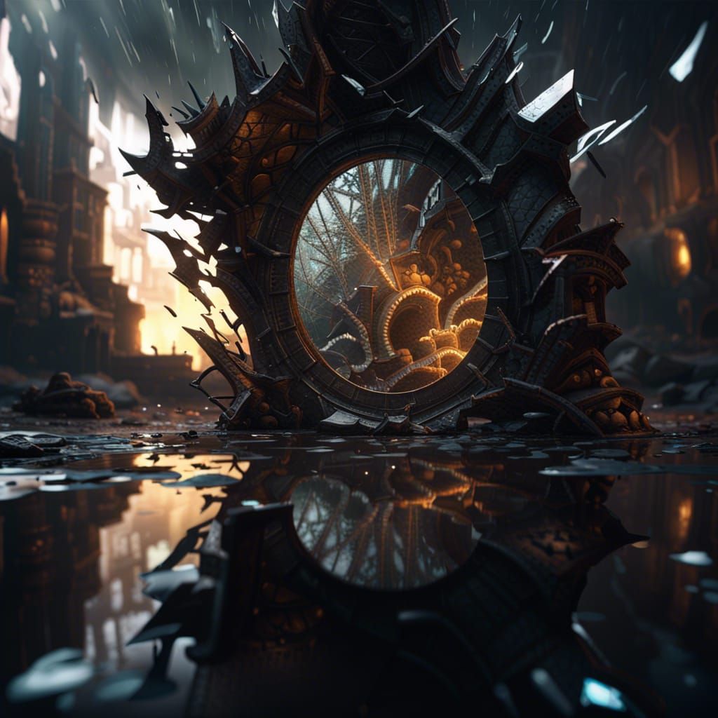 Shattered Mirror Reveals Alternate Realities in Dark Fantasy