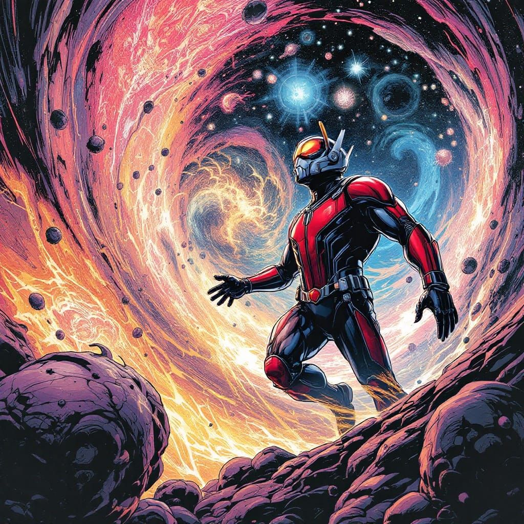 Ant-Man Explores Quantum Realm in Comic Book Style