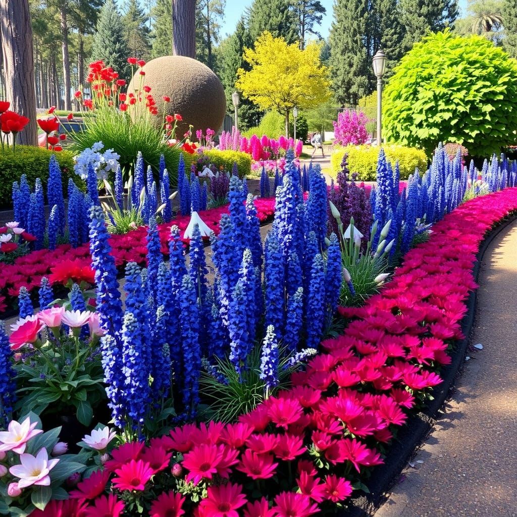 Lush Floral Display at Buchart Gardens