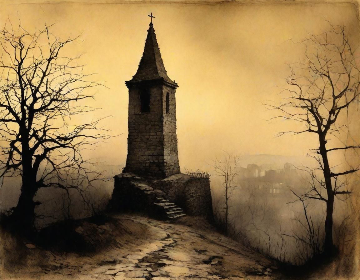 Baroque Realism: Bell Tower at Dawn
