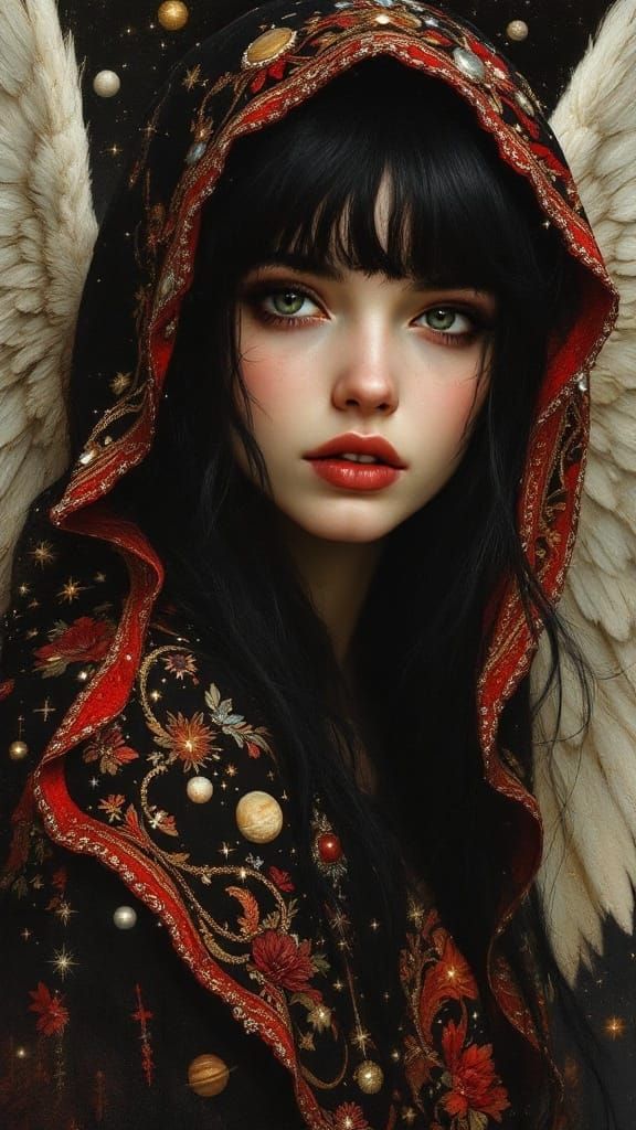 Ethereal Beauty in a Celestial Setting