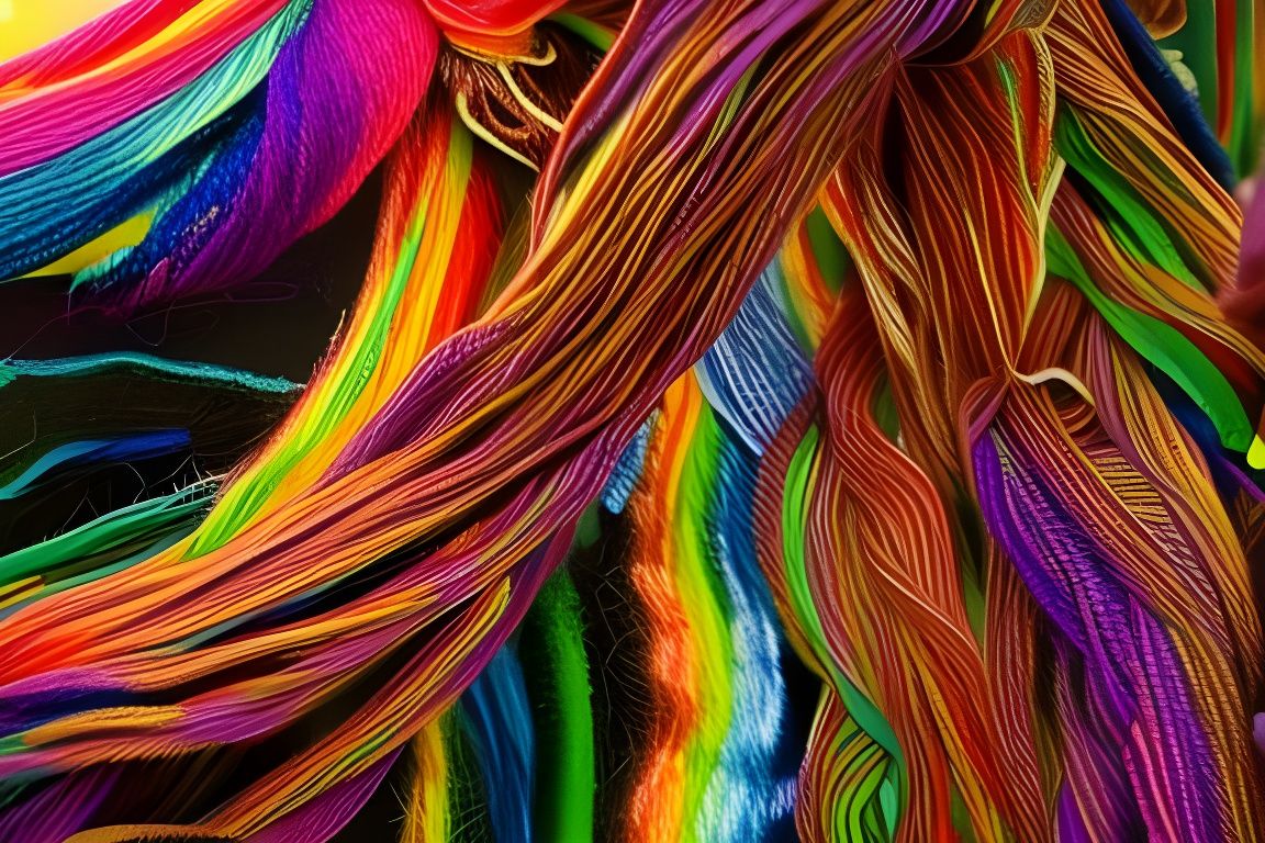 The Magical Realm of Yarnia in Rainbow Yarn