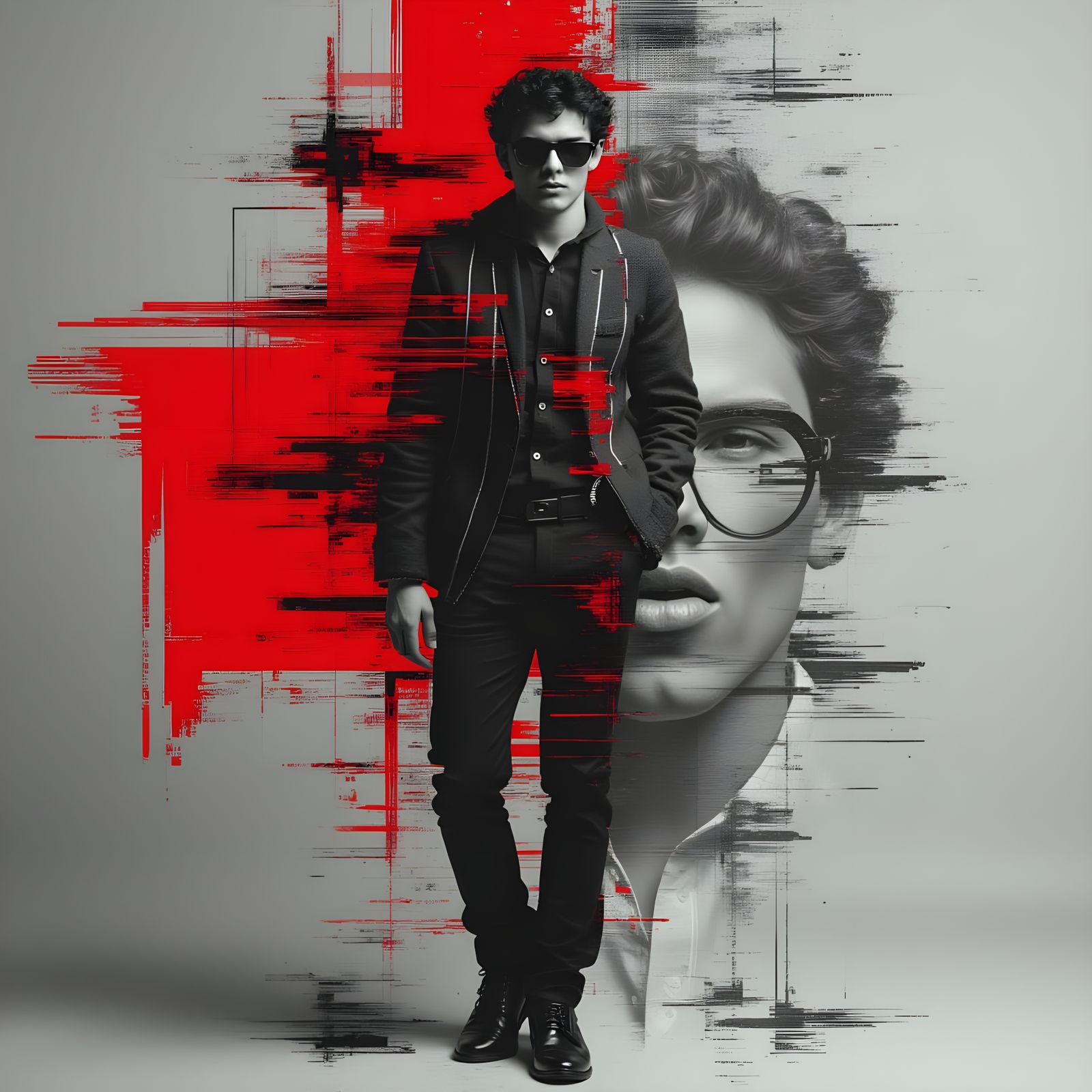 Young Man in Distortion