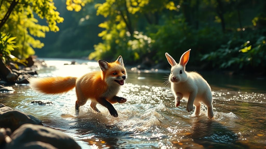 Whimsical Forest Friends in Vibrant Color