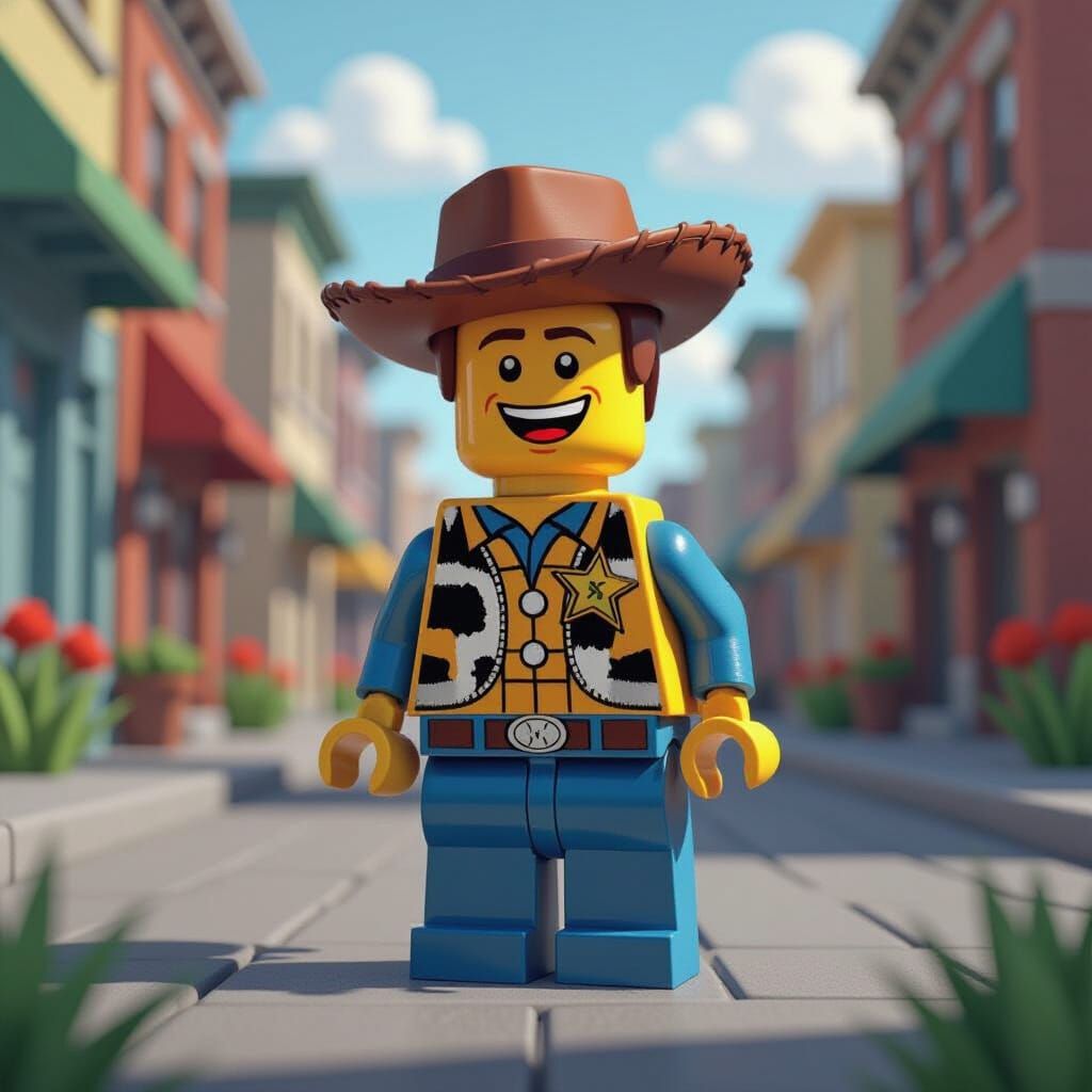 Vibrant Lego Bricks Inspired by Toy Story