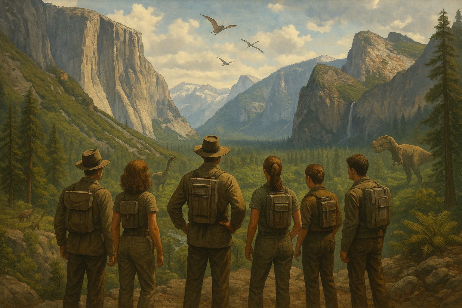 Time Travelers Explore Jurassic Yosemite Valley