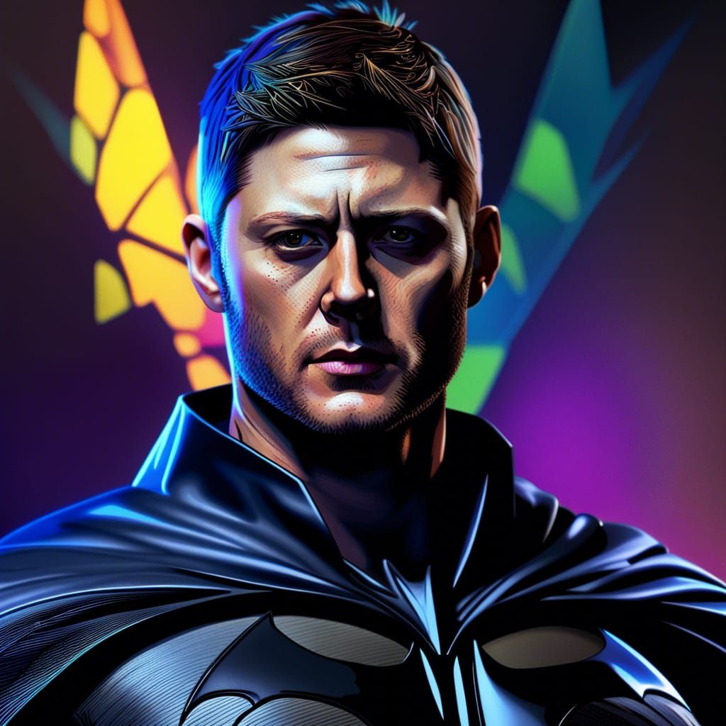 Hyperrealistic Batman Portrait: Unmasked Vigilante