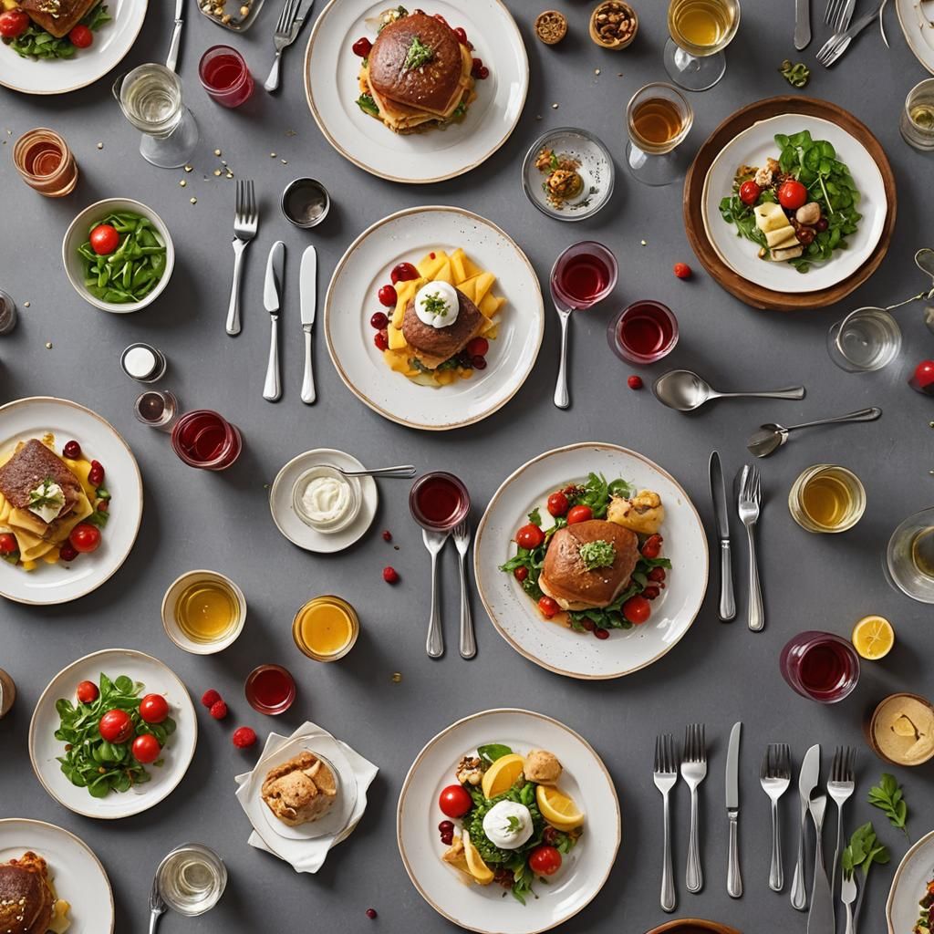 Satisfying Three-Course Meal: Appetizer, Main, Dessert