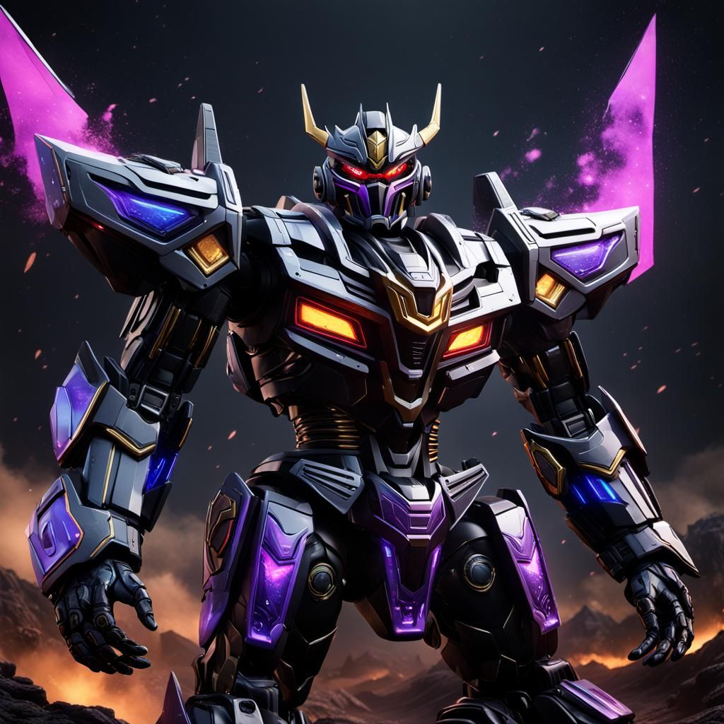 Black Void Megazord Fantasy Concept Art