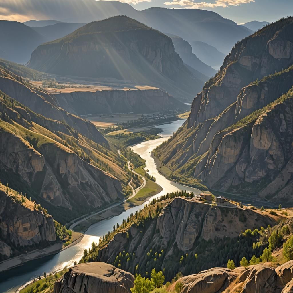 McIntyre Bluff and Vaseux Lake, British Columbia
