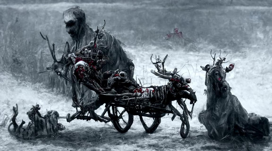 Zombie Santa's Undead Ride: A Dark Fantasy