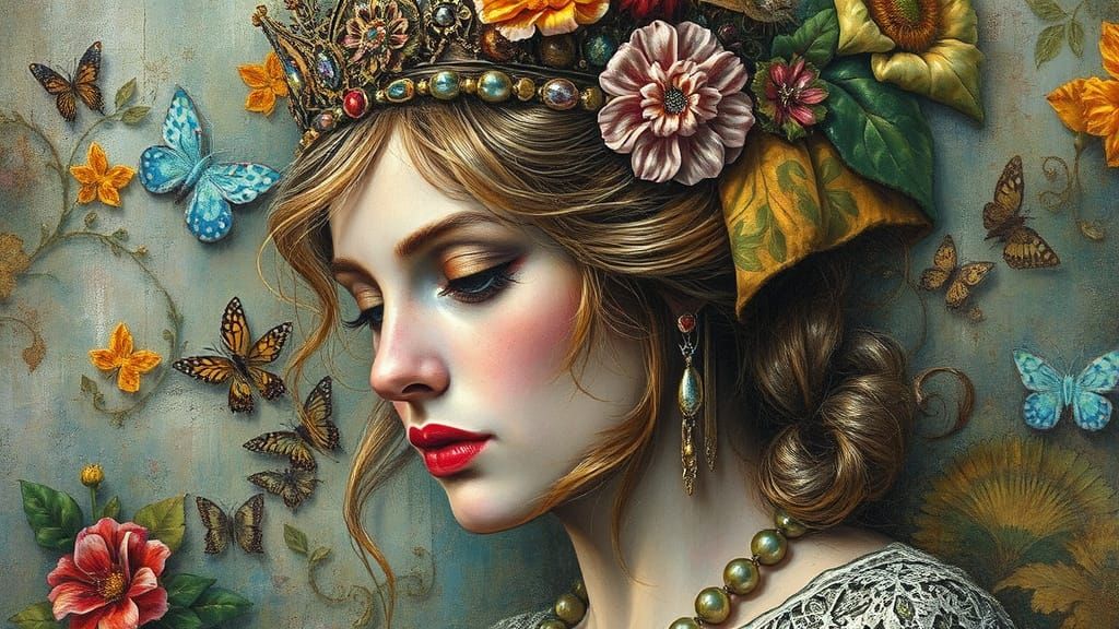Queen Jane in Haunting Watercolor Style