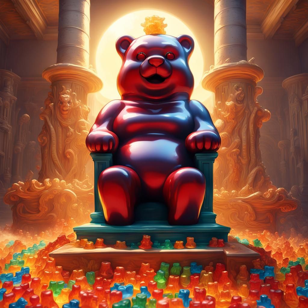 Gummy Bear Giant King of Sweden