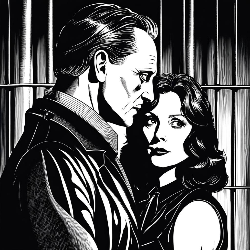 Hannibal Lecter, Clarice Starling, embrace