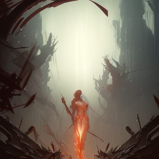 Vengeance Spirit in Dark Fantasy Style