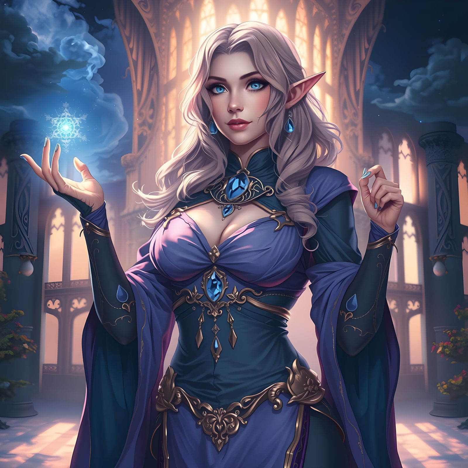 Ethereal Archmage Elf in Regal Splendor