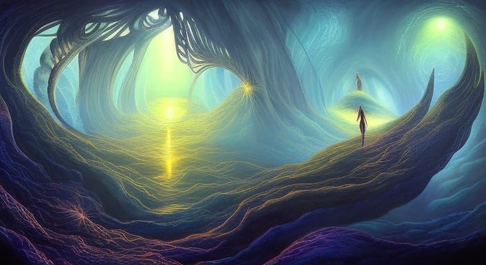 Mystical Dreamscape with Dynamic Lighting