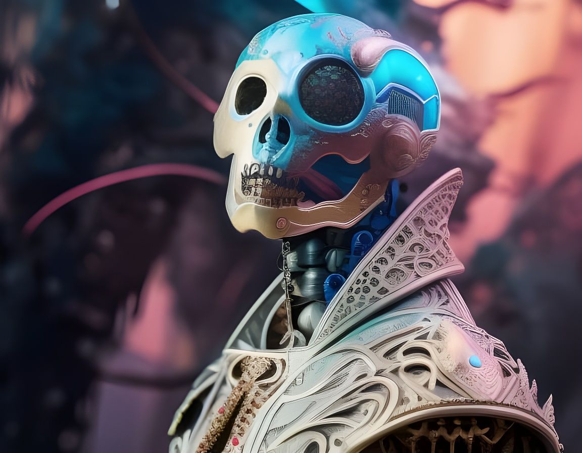 Steampunk Ghost Rider Lizard King Portrait