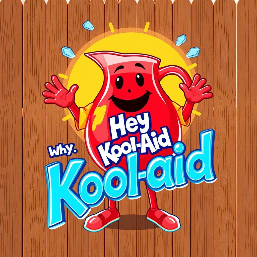 Kool-Aid Man Bursts Through Fence: Pop Art