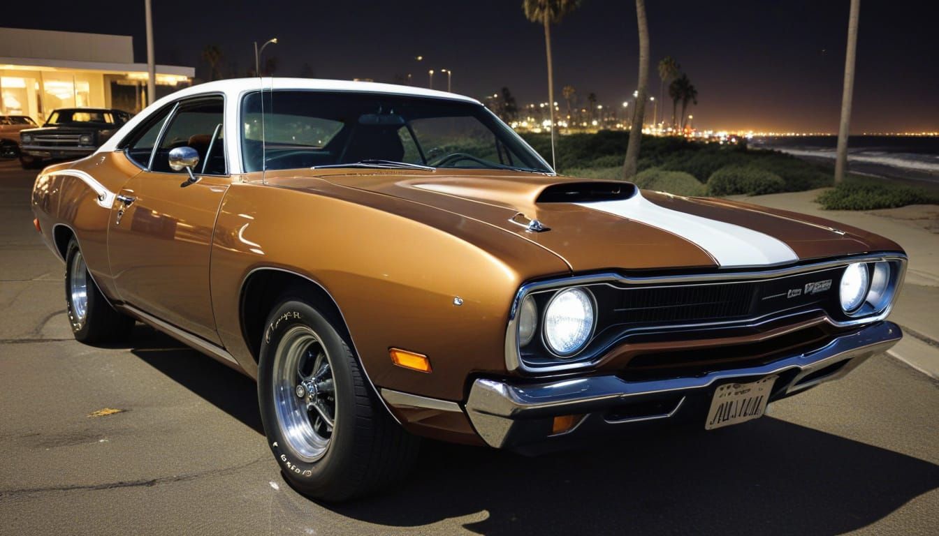 Midnight Road Runner: A Double Exposure Masterpiece