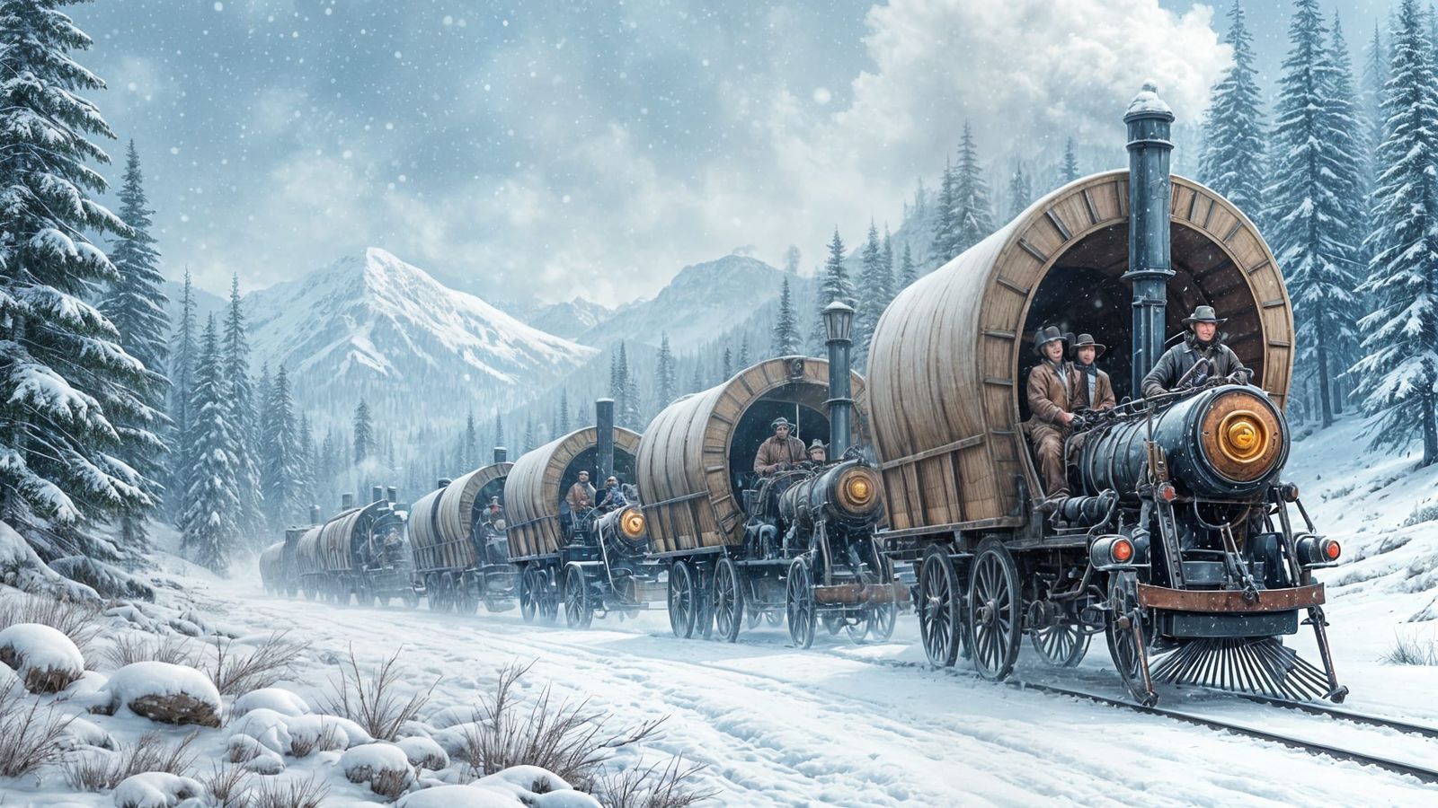 Steampunk Wagon Train