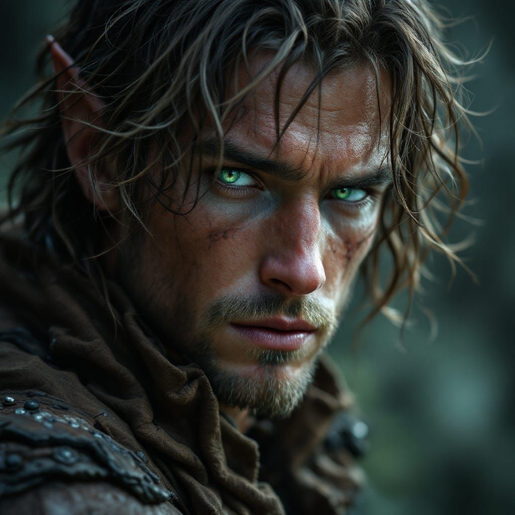 Ethereal Elf Portrait in Cinematic Lighting
