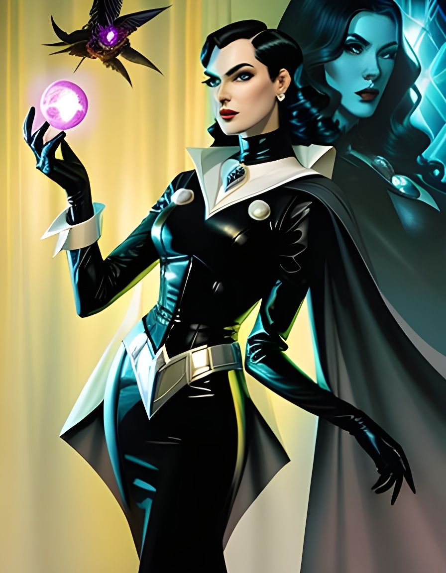 Menacing Supervillain in Renaissance Horror Style