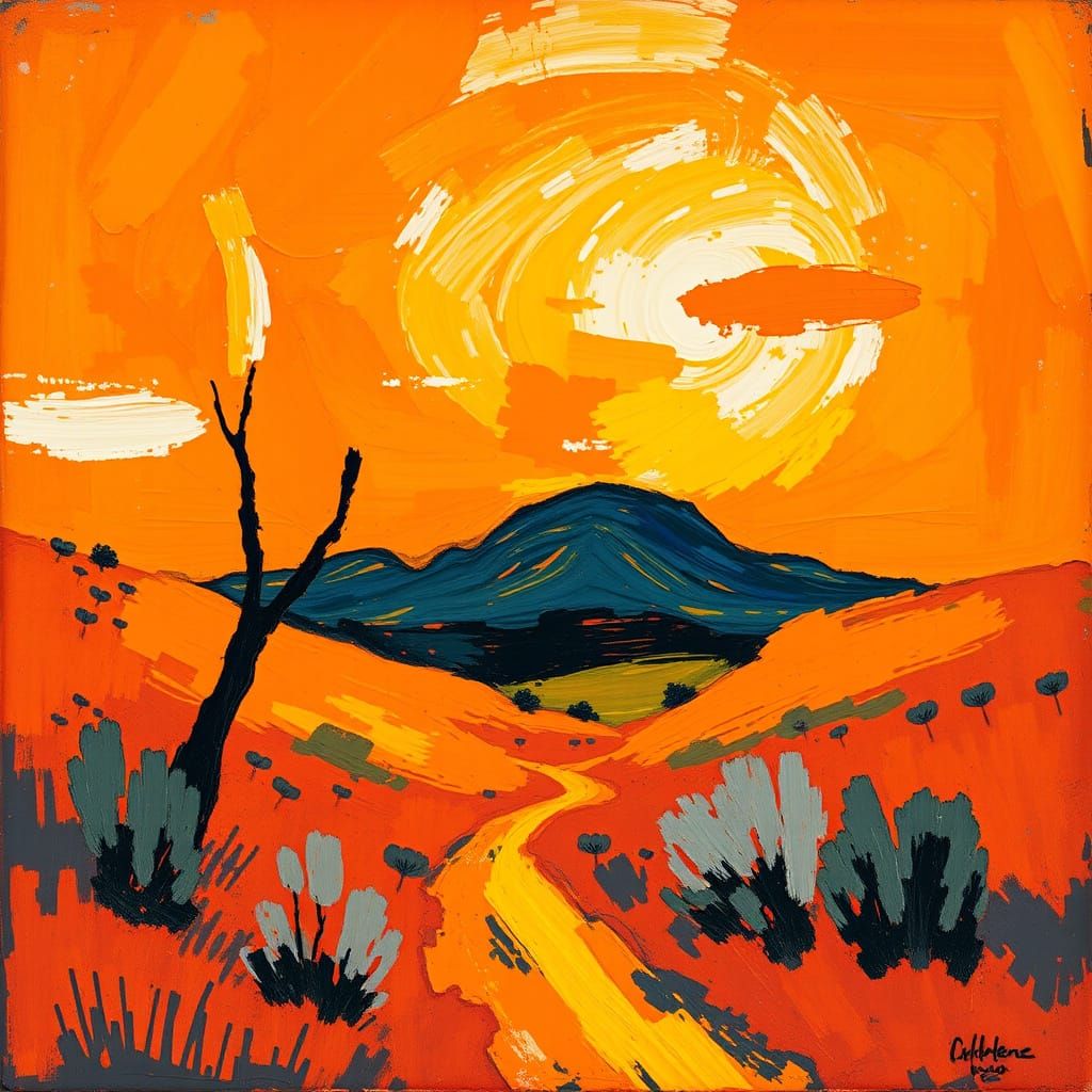 Orange landscape