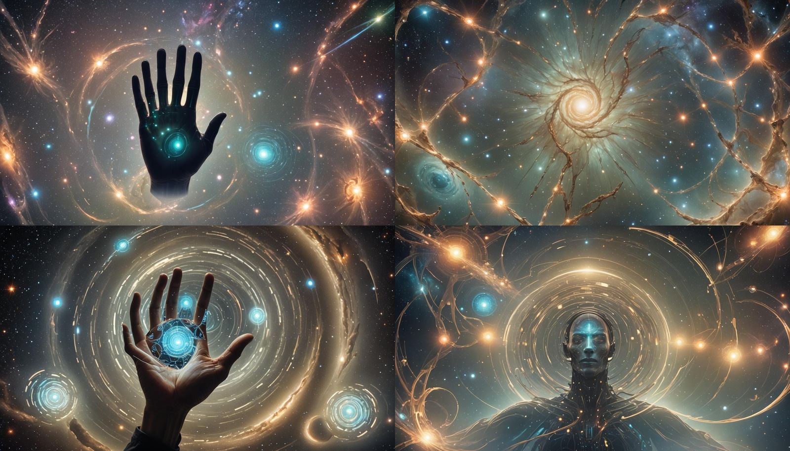 Futuristic Biometric Engineer in Galactic Shadows