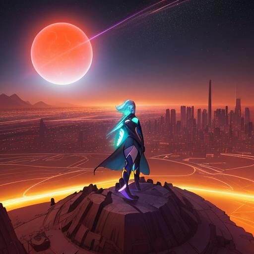 Marsport: Art Deco City Under a Dusky Sky