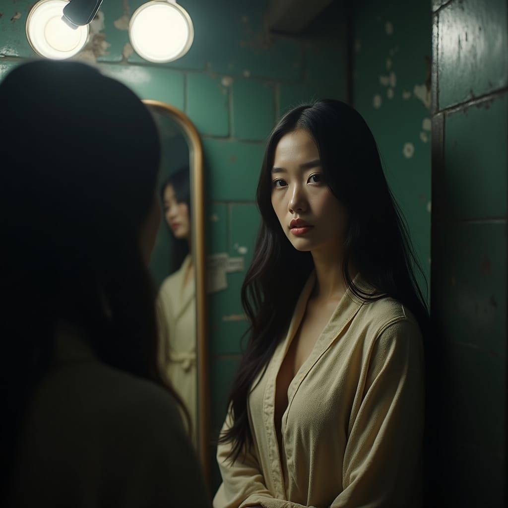 Young Actress Prepares for Stage, Cinematic Film