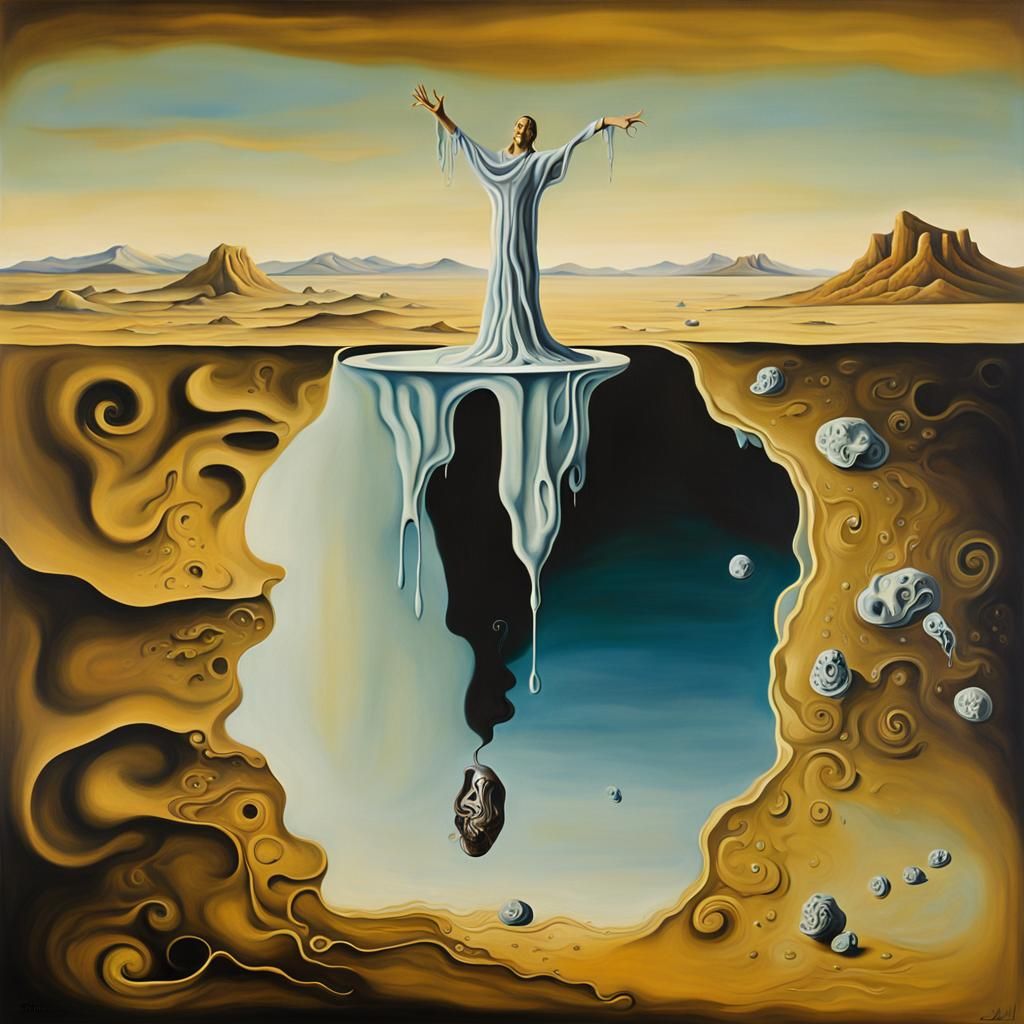Surreal Lost Soul in Salvador Dali Style