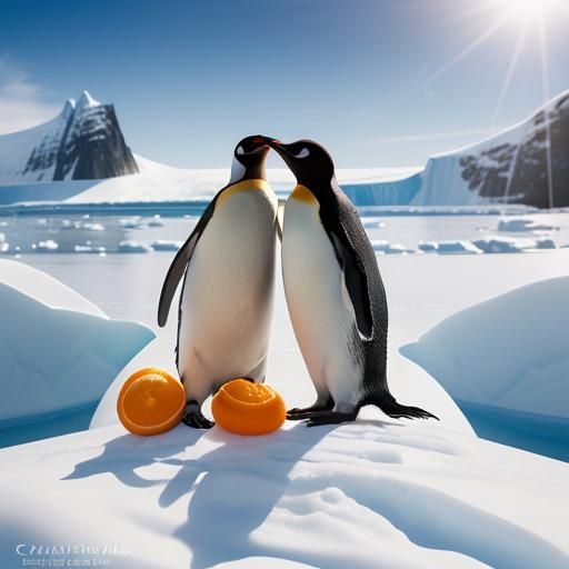 Penguins and Oranges in Antarctica: Professional Photography