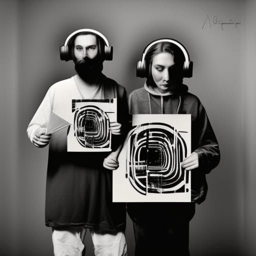 19th Century Radiologists in Abstract Cubism Style