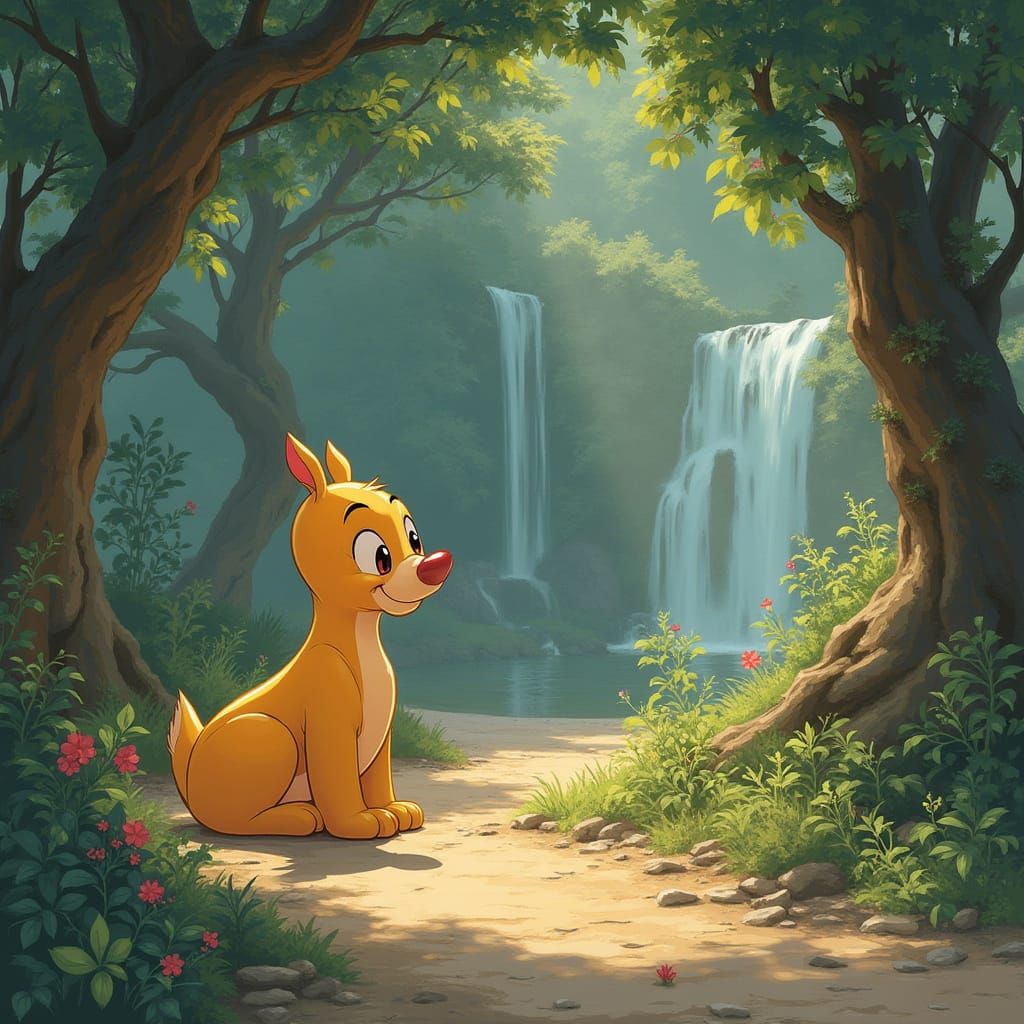 Magical Woodland Fun with Lovable Rabbit Family in Vibrant D...